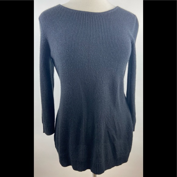 Soho Jeans Acrylic Sweater 3/4 Sleeves- Lace-up - Picture 1 of 2
